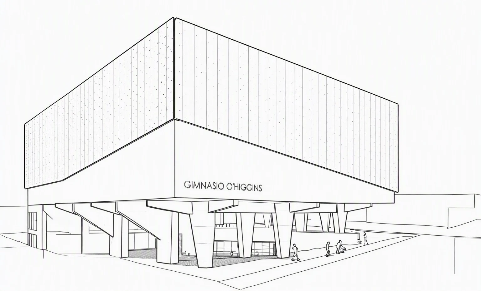 Proyección del nuevo Gimnasio O'Higgins